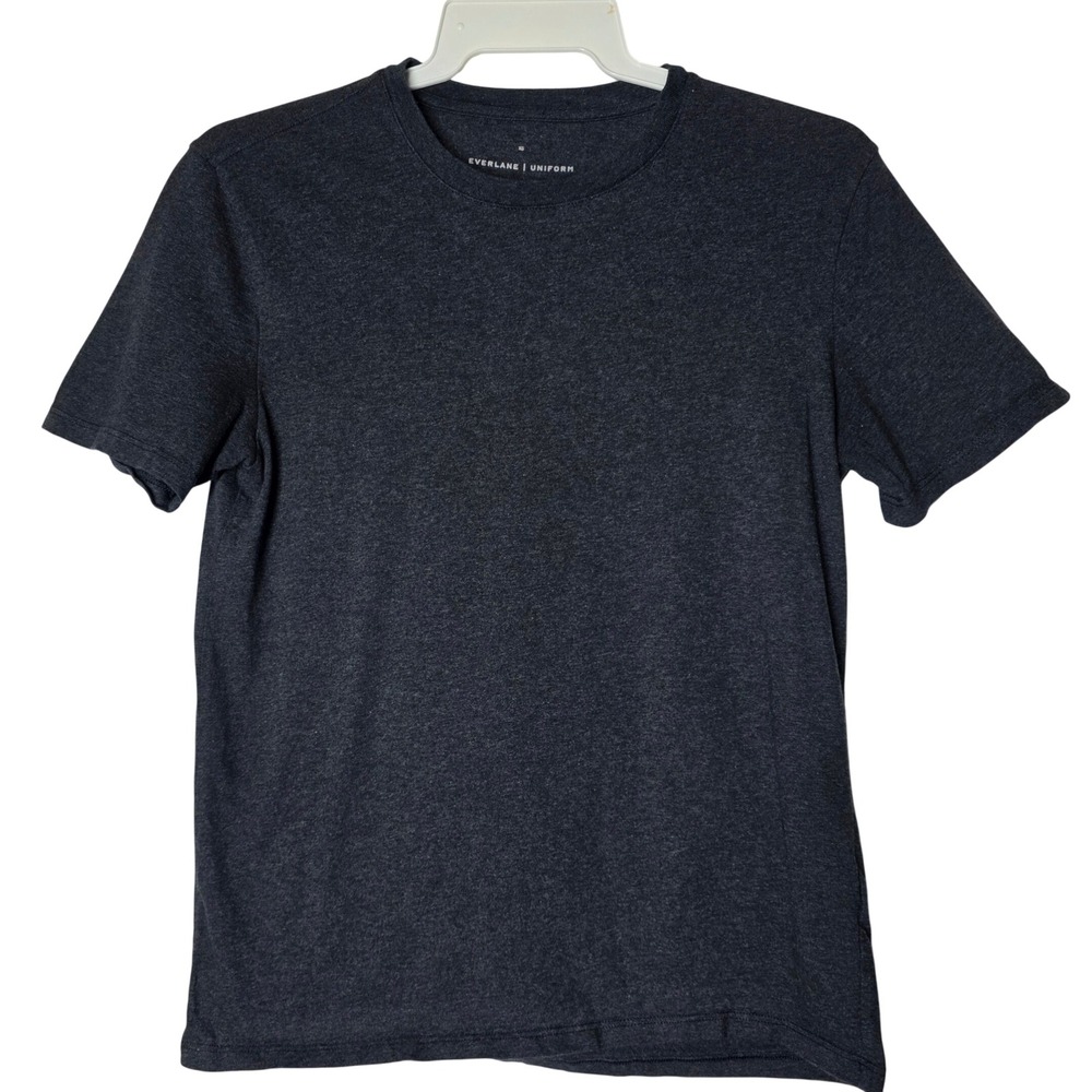 Everlane Uniform Organic Cotton Crew Neck T-Shirt XS Charcoal Grey Heather Mens